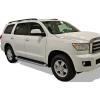 imageAPS Running Boards Nerf Bars Side Steps Step Bars Compatible with Toyota Sequoia 20082022 Black Powder Coated Running Board StyleAluminum Silver
