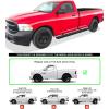imageAPS Silver Running Board Style Running Boards Nerf Bars Side Steps Compatible with Dodge Ram 1500 20092018 Regular Cab ampamp Ram 2500 3500 20102024Aluminum Black