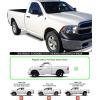 imageAPS Silver Running Board Style Running Boards Nerf Bars Side Steps Compatible with Dodge Ram 1500 20092018 Regular Cab ampamp Ram 2500 3500 20102024Silver