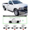 imageAPS Silver Running Board Style Running Boards Nerf Bars Side Steps Compatible with Dodge Ram 1500 20092018 Regular Cab ampamp Ram 2500 3500 20102024Stainless Steel Black