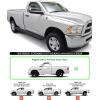 imageAPS Silver Running Board Style Running Boards Nerf Bars Side Steps Compatible with Dodge Ram 1500 20092018 Regular Cab ampamp Ram 2500 3500 20102024Stainless Steel Black