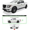 imageAPS Silver Running Board Style Running Boards Nerf Bars Side Steps Compatible with Nissan Titan 20042015 ampamp 20172025 Crew Cab ampamp Titan XD 1625Aluminum Black