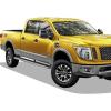 imageAPS Silver Running Board Style Running Boards Nerf Bars Side Steps Compatible with Nissan Titan 20042015 ampamp 20172025 Crew Cab ampamp Titan XD 1625Stainless Steel Polished