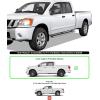 imageAPS Silver Running Board Style Running Boards Nerf Bars Side Steps Compatible with Nissan Titan 20042015 ampamp 20172025 Crew Cab ampamp Titan XD 1625Stainless Steel Polished