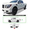 imageAPS Silver Running Board Style Running Boards Nerf Bars Side Steps Compatible with Nissan Titan 20042015 ampamp 20172025 Crew Cab ampamp Titan XD 1625Stainless Steel Polished