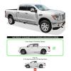 imageAPS Silver Running Board Style Running Boards Nerf Bars Side Steps Compatible with Nissan Titan 20042015 ampamp 20172025 Crew Cab ampamp Titan XD 1625Stainless Steel Polished