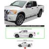 imageAPS Silver Running Board Style Running Boards Nerf Bars Side Steps Compatible with Nissan Titan 20042015 ampamp 20172025 Crew Cab ampamp Titan XD 1625Aluminum Silver