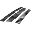 imageAPS Compatible with Chevy Colorado 20042012 Main Upper Lower Bumper Black Billet Front Grill Grille Insert Combo C67946H