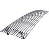 imageAPS Compatible with Ford Bronco F150 F250 F350 19871991 Main Upper Stainless Steel Chrome 8x6 Billet Front Grill Grille Insert F85009C