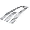 imageAPS Premium 304 Stainless Steel Chrome Horizontal Billet Grille Grill Insert Compatible with GMC Sierra 1500 2014 2015 Main Upper N19S27956G