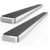 imageAPS Running Boards Nerf Bars Side Steps Step Bars Compatible with Toyota Sequoia 20082022 Black Powder Coated Running Board StyleAluminum Silver