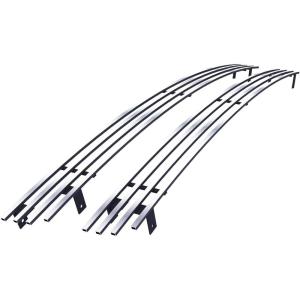 imageAPS Compatible with Chevy Silverado 1500 19992002 ampamp 0006 Suburban Tahoe Main Upper Stainless Steel Chrome 8x6 Billet Front Grill Grille Insert C85068CChrome