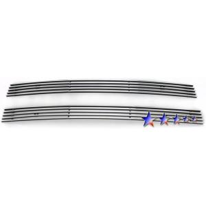 imageAPS Compatible with Honda Fit 20092011 Sport Lower Bumper Aluminum Chrome Horizontal Billet Grille Insert H66694A