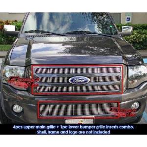 imageCompatible with 20072013 Expedition Vertical Billet Grille Grill Insert Combo F67832V