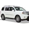 imageAPS Black Powder Coated Running Board Style Running Boards Nerf Bars Side Steps Compatible with Honda Pilot 20092015 ampamp Acura MDX 20092013Aluminum Silver