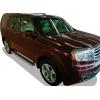 imageAPS Black Powder Coated Running Board Style Running Boards Nerf Bars Side Steps Compatible with Honda Pilot 20092015 ampamp Acura MDX 20092013Stainless Steel Polished