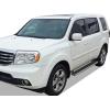 imageAPS Black Powder Coated Running Board Style Running Boards Nerf Bars Side Steps Compatible with Honda Pilot 20092015 ampamp Acura MDX 20092013Stainless Steel Polished