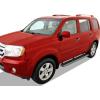 imageAPS Black Powder Coated Running Board Style Running Boards Nerf Bars Side Steps Compatible with Honda Pilot 20092015 ampamp Acura MDX 20092013Stainless Steel Polished