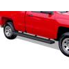 imageAPS Running Boards Nerf Bars Side Steps Compatible with Chevy Silverado GMC Sierra 20072018 Regular Cab ampamp 2500 3500 HD 2019 Exclude 07 ClassicInclude 19 1500 LD Silver Running BoardStainless Steel Black