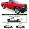 imageAPS Running Boards Nerf Bars Side Steps Compatible with Chevy Silverado GMC Sierra 20072018 Regular Cab ampamp 2500 3500 HD 2019 Exclude 07 ClassicInclude 19 1500 LD Silver Running BoardPolished