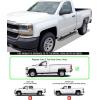 imageAPS Running Boards Nerf Bars Side Steps Compatible with Chevy Silverado GMC Sierra 20072018 Regular Cab ampamp 2500 3500 HD 2019 Exclude 07 ClassicInclude 19 1500 LD Silver Running BoardAluminum Silver