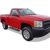 imageAPS Running Boards Nerf Bars Side Steps Compatible with Chevy Silverado GMC Sierra 20072018 Regular Cab ampamp 2500 3500 HD 2019 Exclude 07 ClassicInclude 19 1500 LD Silver Running BoardAluminum Black