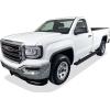 imageAPS Running Boards Nerf Bars Side Steps Compatible with Chevy Silverado GMC Sierra 20072018 Regular Cab ampamp 2500 3500 HD 2019 Exclude 07 ClassicInclude 19 1500 LD Silver Running BoardStainless Steel Black