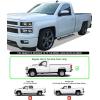 imageAPS Running Boards Nerf Bars Side Steps Compatible with Chevy Silverado GMC Sierra 20072018 Regular Cab ampamp 2500 3500 HD 2019 Exclude 07 ClassicInclude 19 1500 LD Silver Running BoardStainless Steel Polished