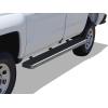 imageAPS Running Boards Nerf Bars Side Steps Compatible with Chevy Silverado GMC Sierra 20072018 Regular Cab ampamp 2500 3500 HD 2019 Exclude 07 ClassicInclude 19 1500 LD Silver Running BoardStainless Steel Polished