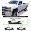 imageAPS Running Boards Nerf Bars Side Steps Compatible with Chevy Silverado GMC Sierra 20072018 Regular Cab ampamp 2500 3500 HD 2019 Exclude 07 ClassicInclude 19 1500 LD Silver Running BoardStainless Steel Polished