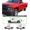 imageAPS Running Boards Nerf Bars Side Steps Compatible with Chevy Silverado GMC Sierra 20072018 Regular Cab ampamp 2500 3500 HD 2019 Exclude 07 ClassicInclude 19 1500 LD Silver Running BoardAluminum Black
