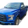 imageAPS Running Boards Nerf Bars Side Steps Step Bars Compatible with Ford F150 20152025 Regular Cab ampamp F250 F350 Super Duty 20172025 Silver Running Board StyleAluminum Black