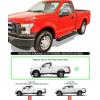 imageAPS Running Boards Nerf Bars Side Steps Step Bars Compatible with Ford F150 20152025 Regular Cab ampamp F250 F350 Super Duty 20172025 Silver Running Board StyleStainless Steel Black