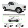 imageAPS Running Boards Nerf Bars Side Steps Step Bars Compatible with Ford F150 20152025 Regular Cab ampamp F250 F350 Super Duty 20172025 Silver Running Board StyleStainless Steel Black