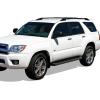 imageAPS Running Boards Nerf Bars Side Steps Step Bars Compatible with Toyota 4Runner 20032009 Base Model Only Silver Running Board StyleAluminum Black