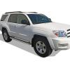 imageAPS Running Boards Nerf Bars Side Steps Step Bars Compatible with Toyota 4Runner 20032009 Base Model Only Silver Running Board StyleStainless Steel Polished