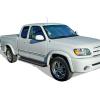 imageAPS Running Boards Nerf Bars Side Steps Step Bars Compatible with Toyota Tundra 20002006 Access Cab Silver Running Board StyleAluminum Black