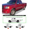 imageAPS Running Boards Nerf Bars Side Steps Step Bars Compatible with Toyota Tundra 20002006 Access Cab Silver Running Board StyleAluminum Black