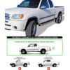 imageAPS Running Boards Nerf Bars Side Steps Step Bars Compatible with Toyota Tundra 20002006 Access Cab Silver Running Board StyleAluminum Silver