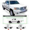 imageAPS Running Boards Nerf Bars Side Steps Step Bars Compatible with Toyota Tundra 20002006 Access Cab Silver Running Board StylePolished