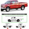 imageAPS Running Boards Nerf Bars Side Steps Step Bars Compatible with Toyota Tundra 20002006 Access Cab Silver Running Board StyleStainless Steel Black