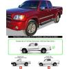 imageAPS Running Boards Nerf Bars Side Steps Step Bars Compatible with Toyota Tundra 20002006 Access Cab Silver Running Board StyleStainless Steel Black
