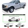 imageAPS Running Boards Style Compatible with Ford F150 20152025 Regular Cab ampamp F250 F350 Super Duty 20172025 Nerf Bars Side Steps Side BarsBlack