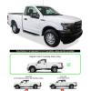 imageAPS Running Boards Style Compatible with Ford F150 20152025 Regular Cab ampamp F250 F350 Super Duty 20172025 Nerf Bars Side Steps Side BarsPolished