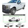 imageAPS Running Boards Style Compatible with Ford F150 20152025 Regular Cab ampamp F250 F350 Super Duty 20172025 Nerf Bars Side Steps Side BarsSilver