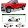 imageAPS Running Boards Style Compatible with Ford F150 20152025 Regular Cab ampamp F250 F350 Super Duty 20172025 Nerf Bars Side Steps Side BarsStainless Steel Black