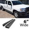 imageAPS Running Boards Style Compatible with Toyota Tacoma 20052023 Extended Access Cab Nerf Bars Side Steps Side BarsAluminum Black