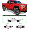 imageAPS Running Boards Style Compatible with Toyota Tacoma 20052023 Extended Access Cab Nerf Bars Side Steps Side BarsAluminum Black