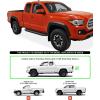 imageAPS Running Boards Style Compatible with Toyota Tacoma 20052023 Extended Access Cab Nerf Bars Side Steps Side BarsAluminum Black