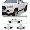 imageAPS Running Boards Style Compatible with Toyota Tacoma 20052023 Extended Access Cab Nerf Bars Side Steps Side BarsAluminum Silver